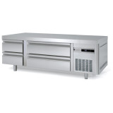 Soubassement réfrigéré 1660mm 2x2 tiroirs GN2/1 et GN1/1 Coreco-mondialchr.com