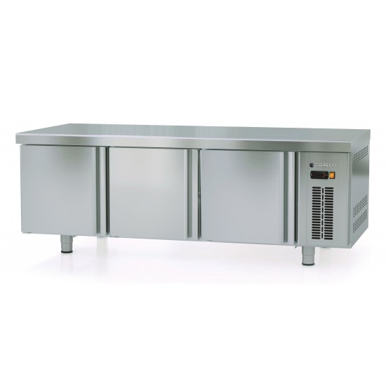 Soubassement réfrigéré Positif GN1/1 1600mm 3 portes Coreco-mondialchr.com