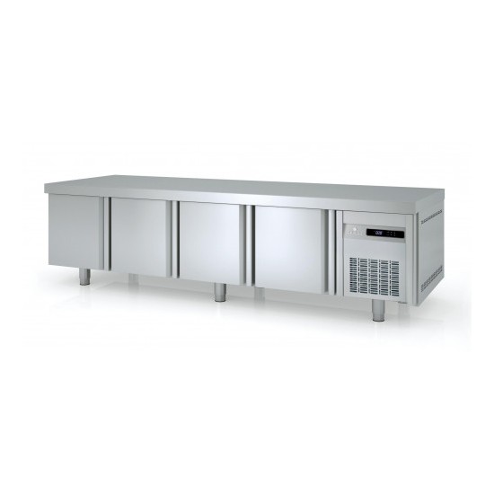 Soubassement réfrigéré Positif 2245mm 4 portes GN1/1 Coreco-mondialchr.com