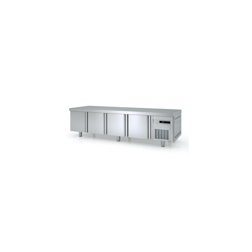 Soubassement réfrigéré Positif 2245mm 4 portes GN1/1 Coreco-mondialchr.com