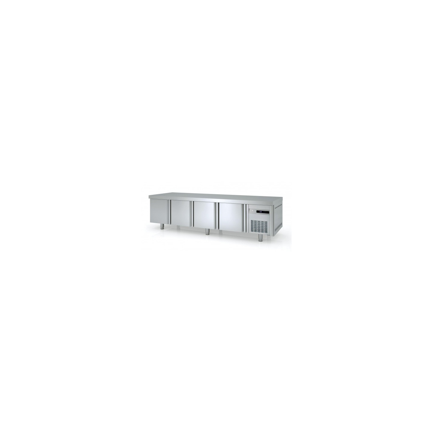 Soubassement réfrigéré Positif 2245mm 4 portes GN1/1 Coreco-mondialchr.com