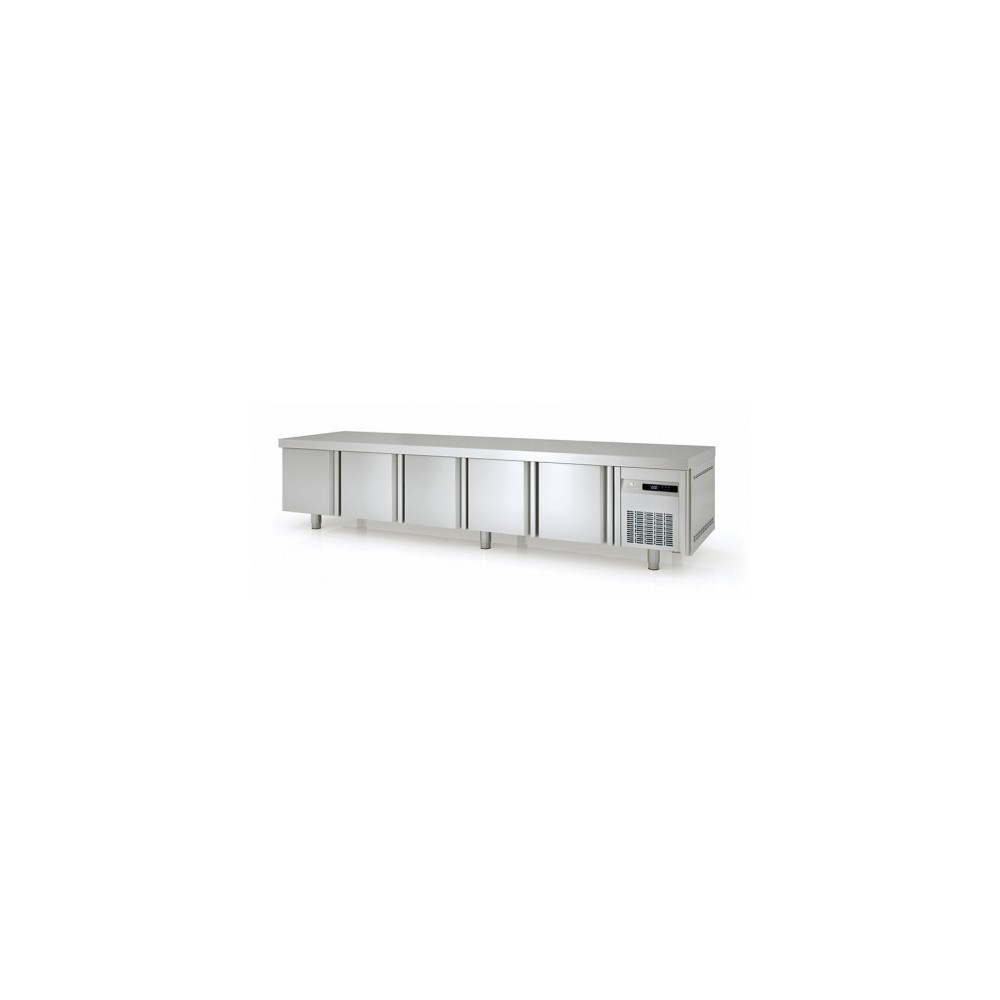 Soubassement réfrigéré Positif 2695mm 5 portes GN1/1 Coreco-mondialchr.com