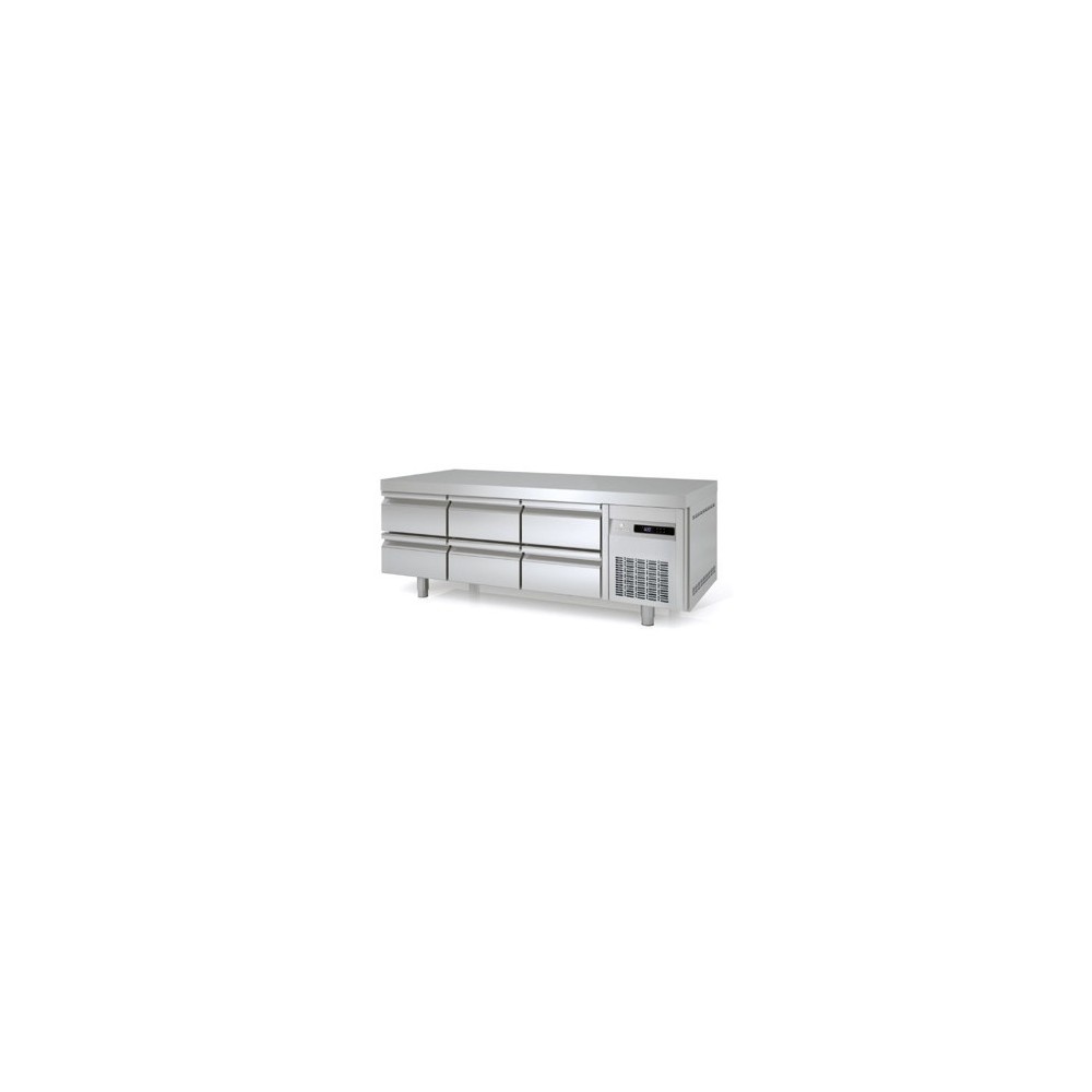 Soubassement réfrigéré Positif 3 Tiroirs double GN1/1 Coreco-mondialchr.com