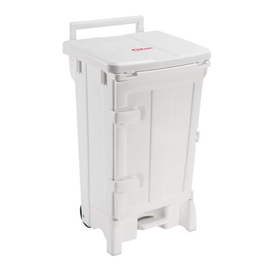 Collecteur à pédale 90L avec porte Gilac-mondialchr.com