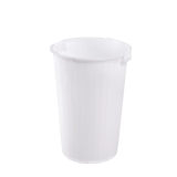 Poubelle ronde 35L blanc Gilac-mondialchr.com