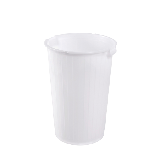 Poubelle ronde 35L blanc Gilac-mondialchr.com