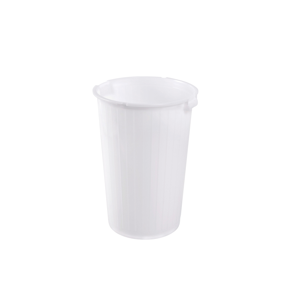 Poubelle ronde 35L blanc Gilac-mondialchr.com