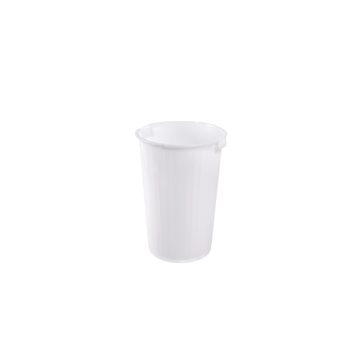 Poubelle ronde 35L blanc Gilac-mondialchr.com