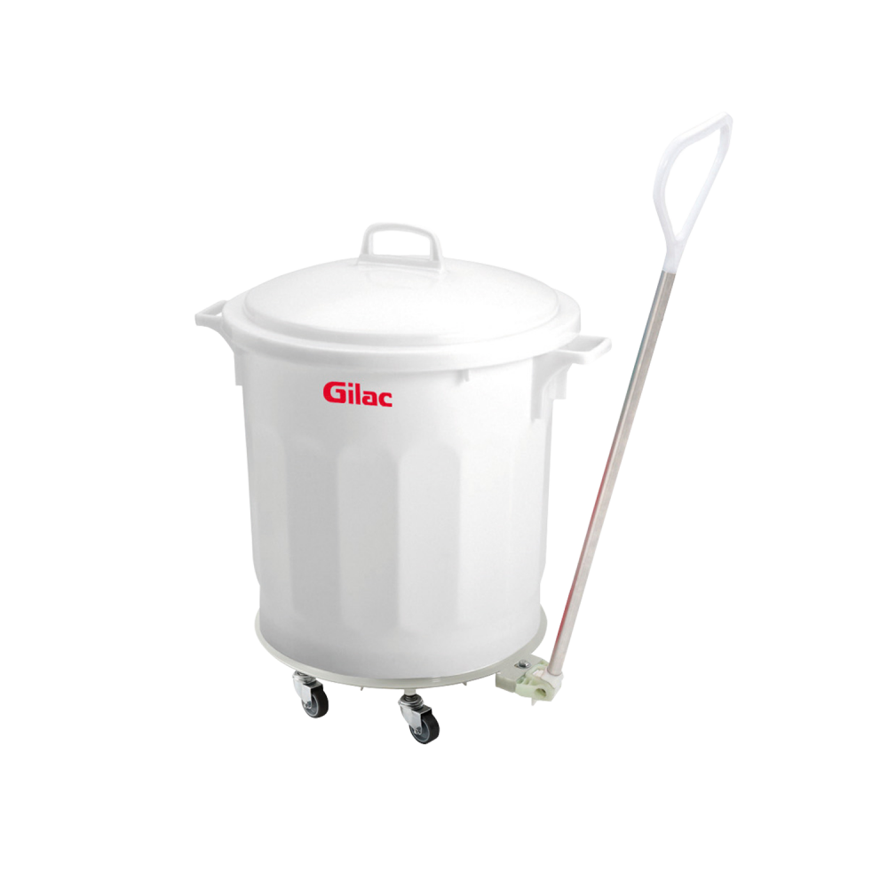 Poubelle ronde tri sélectif 75L Gilac-mondialchr.com