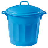 Couvercle pour poubelle ronde tri sélectif 75L Gilac-mondialchr.com