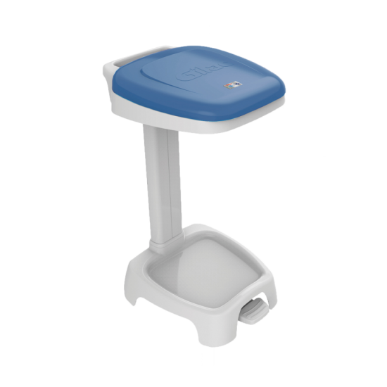 Support sac 120L avec couvercle Gilactiv bleu Gilac-mondialchr.com