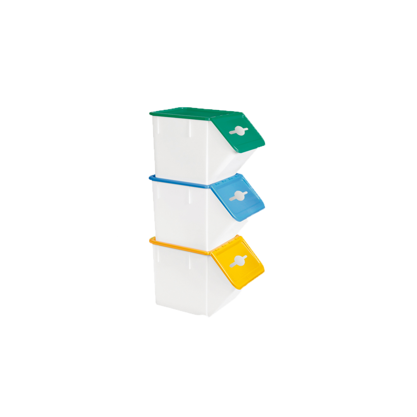 Bacs tri sélectif 40L et couvercles lot de 3 Gilac-mondialchr.com