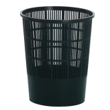 Corbeille à papier ajourée 15L petit modèle noir Gilac-mondialchr.com