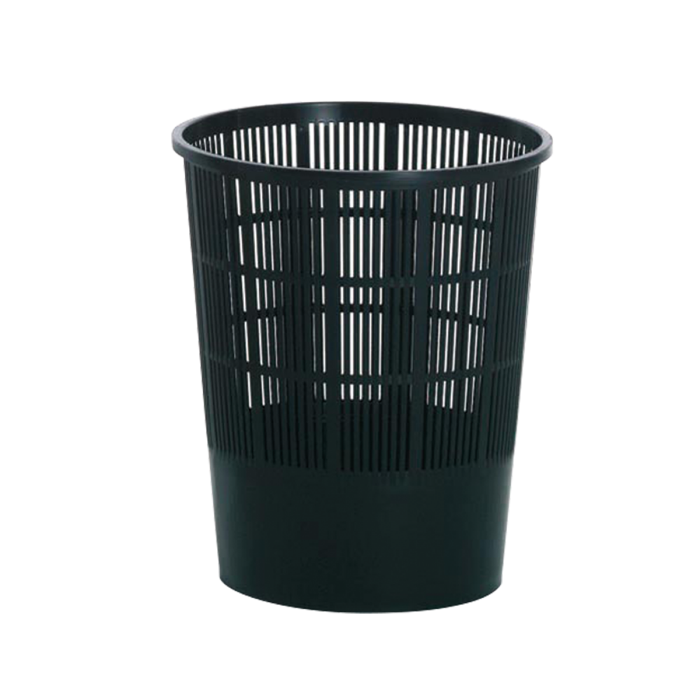 Corbeille à papier ajourée 15L petit modèle noir Gilac-mondialchr.com