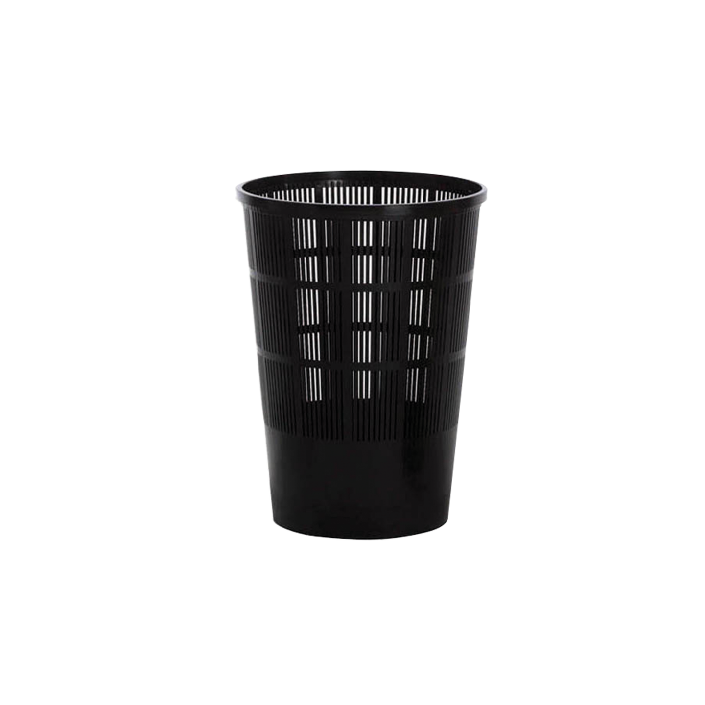 Corbeille à papier ajourée 50L grand modèle noir Gilac-mondialchr.com