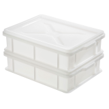 Demi bac à pâtons 400 x 300 x 100 mm 9L blanc Gilac-mondialchr.com