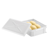Demi bac à pâtons 400 x 300 x 100 mm 9L blanc Gilac-mondialchr.com