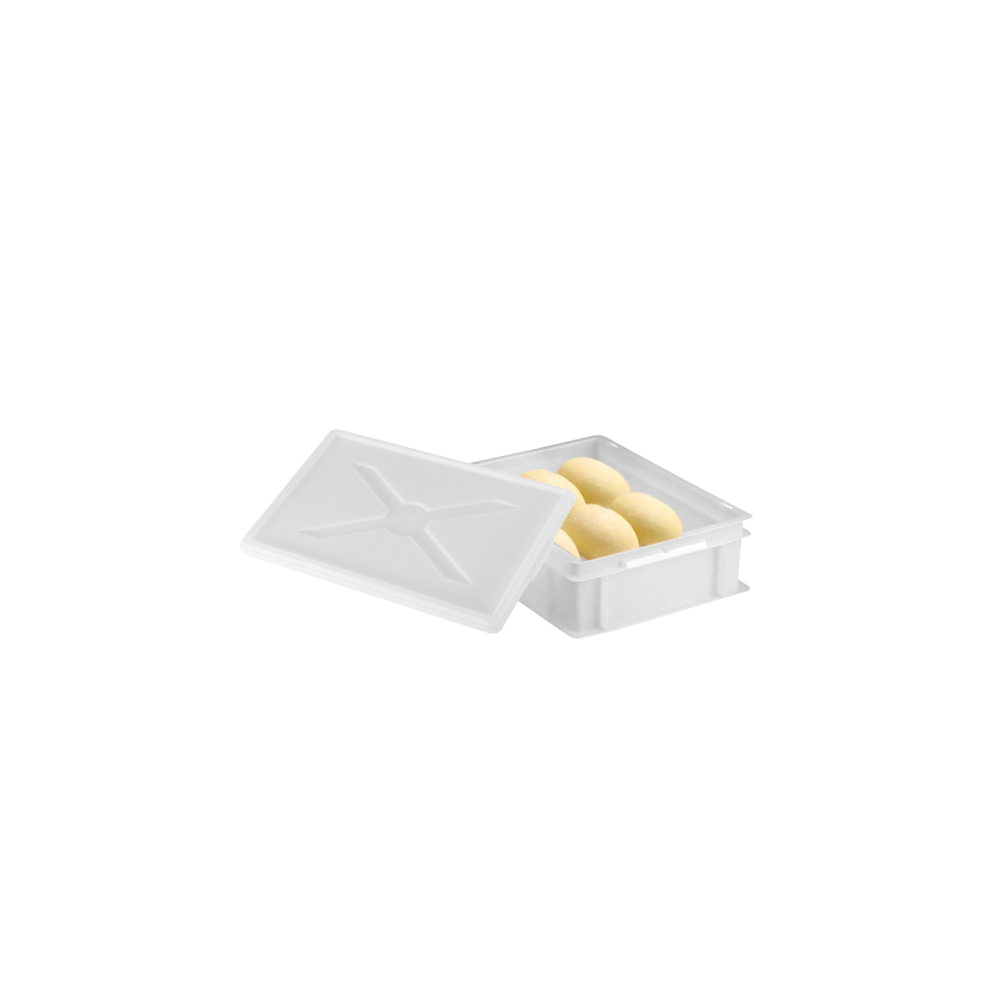 Demi bac à pâtons 400 x 300 x 100 mm 9L blanc Gilac-mondialchr.com