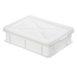 Couvercle pour demi bac à pâtons 400x300x30mm blanc Gilac-mondialchr.com