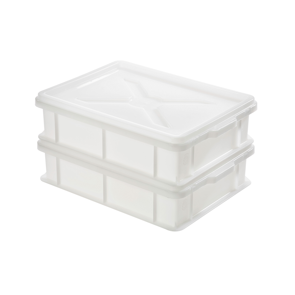 Couvercle pour demi bac à pâtons 400x300x30mm blanc Gilac-mondialchr.com