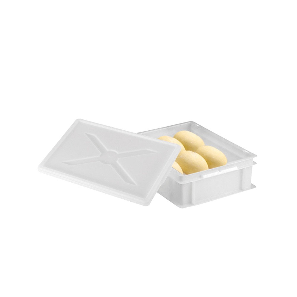 Couvercle pour demi bac à pâtons 400x300x30mm blanc Gilac-mondialchr.com