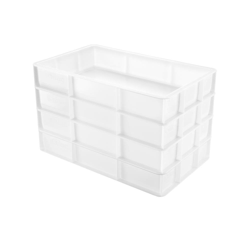 Bac à pâtons 530x325x90mm GN1/1 blanc Gilac-mondialchr.com