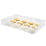 Bac à pâtons 600 x 400 x 90 mm 15 L translucide Gilac-mondialchr.com