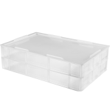 Bac à pâtons 600 x 400 x 90 mm 15 L translucide Gilac-mondialchr.com