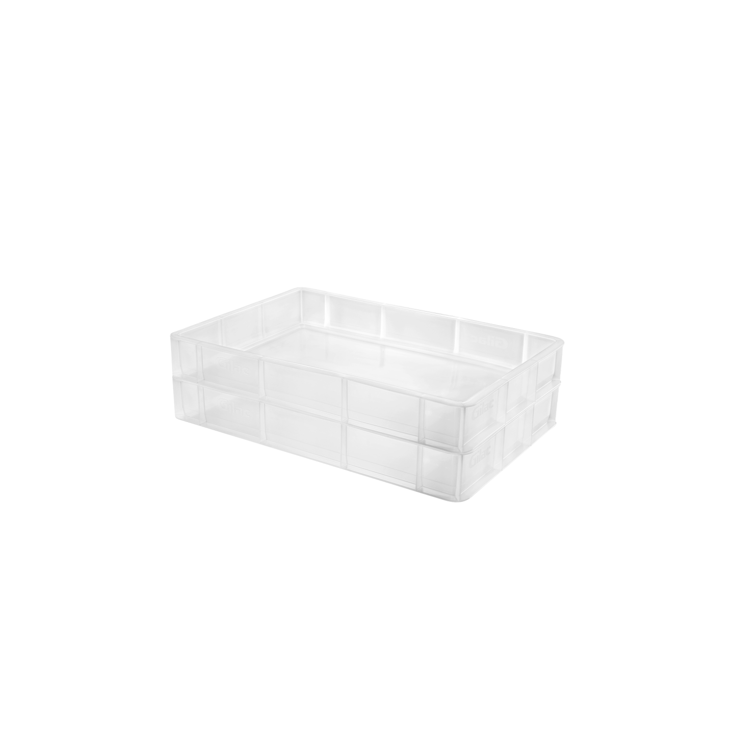 Bac à pâtons 600 x 400 x 90 mm 15 L translucide Gilac-mondialchr.com
