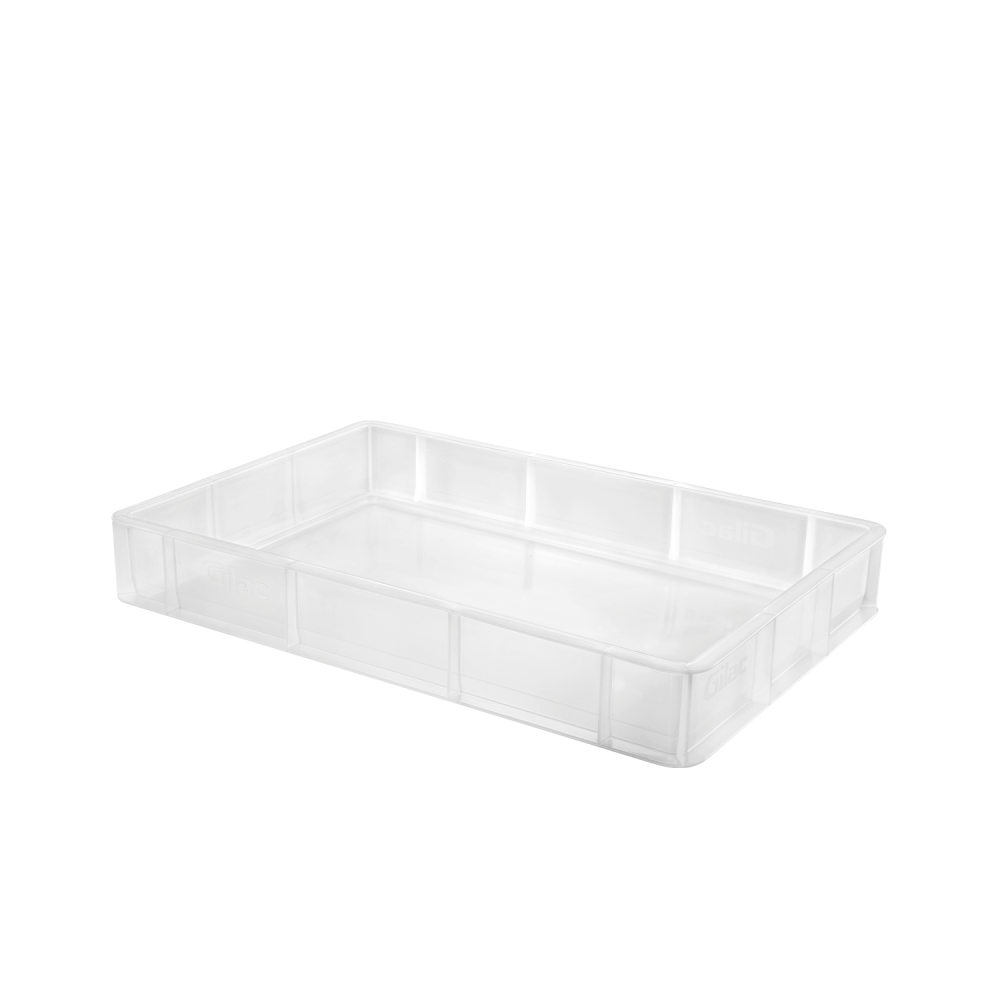 Bac à pâtons 600 x 400 x 90 mm 15 L translucide Gilac-mondialchr.com
