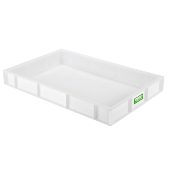 Bac à pâtons biosourcé 600x400x80mm 14L blanc Gilac-mondialchr.com