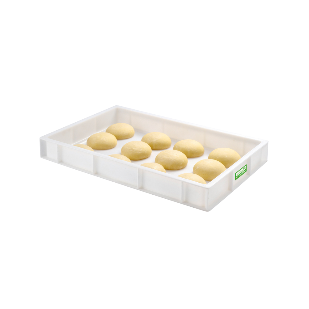 Bac à pâtons biosourcé 600x400x90mm 15L blanc Gilac-mondialchr.com