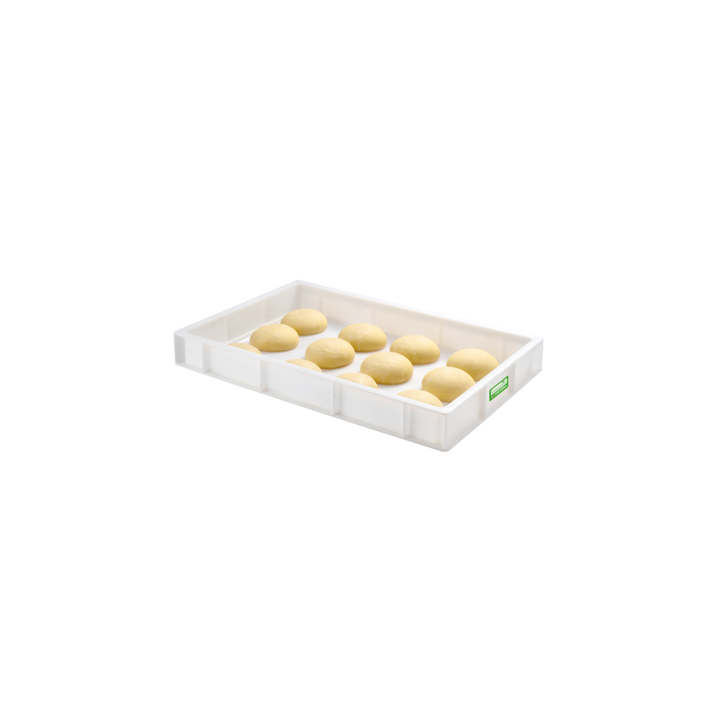 Bac à pâtons biosourcé 600x400x90mm 15L blanc Gilac-mondialchr.com
