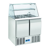 Saladette vitrine réfrigérée 2 Portes