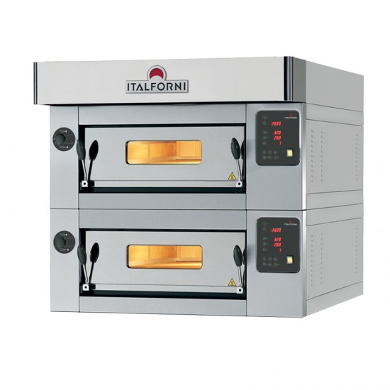 Four à pizza inox 12xØ30 Commandes digitales Italforni Furnotel-mondialchr.com