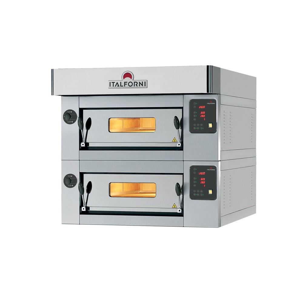 Four à pizza inox 12xØ30 Commandes digitales Italforni Furnotel-mondialchr.com