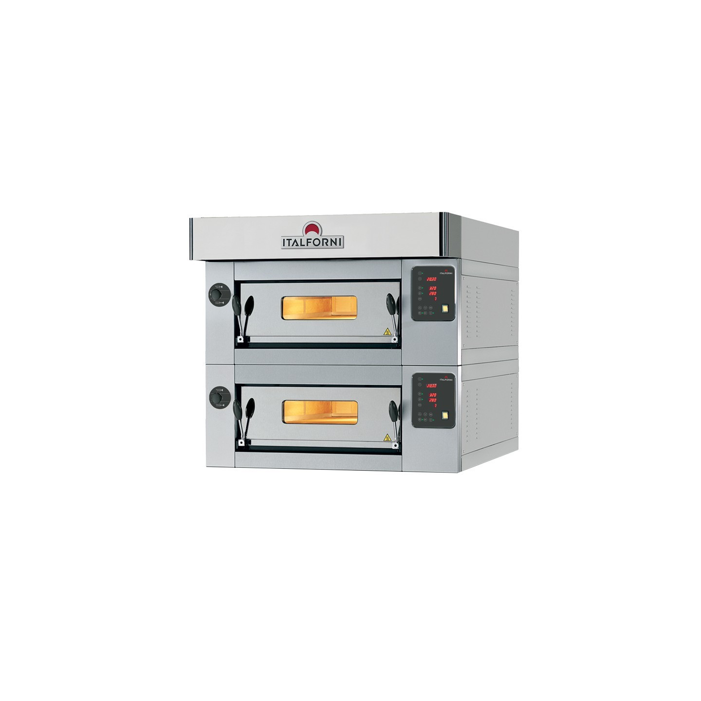Four à pizza inox 12xØ30 Commandes digitales Italforni Furnotel-mondialchr.com