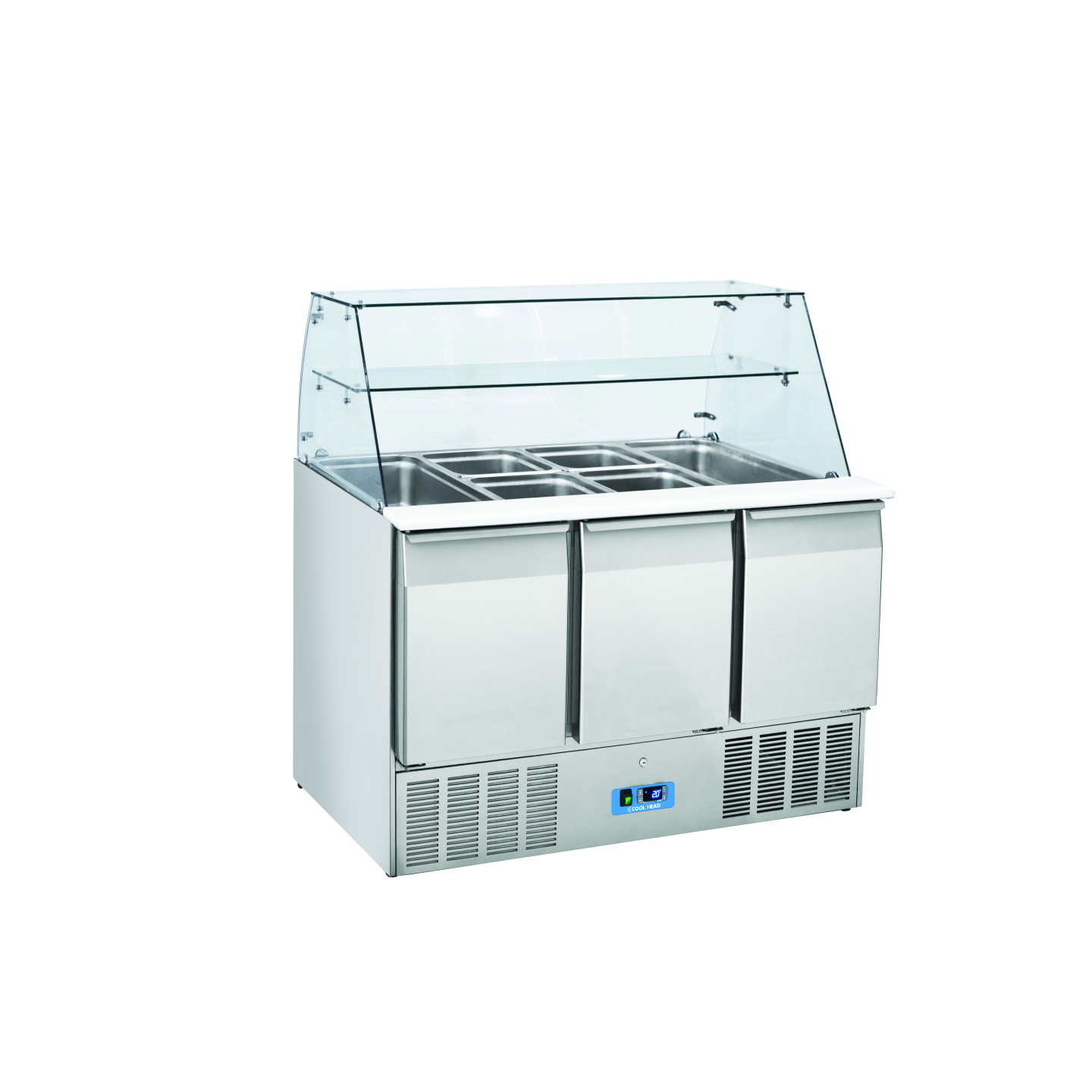 Saladette vitrine réfrigérée 3 Portes