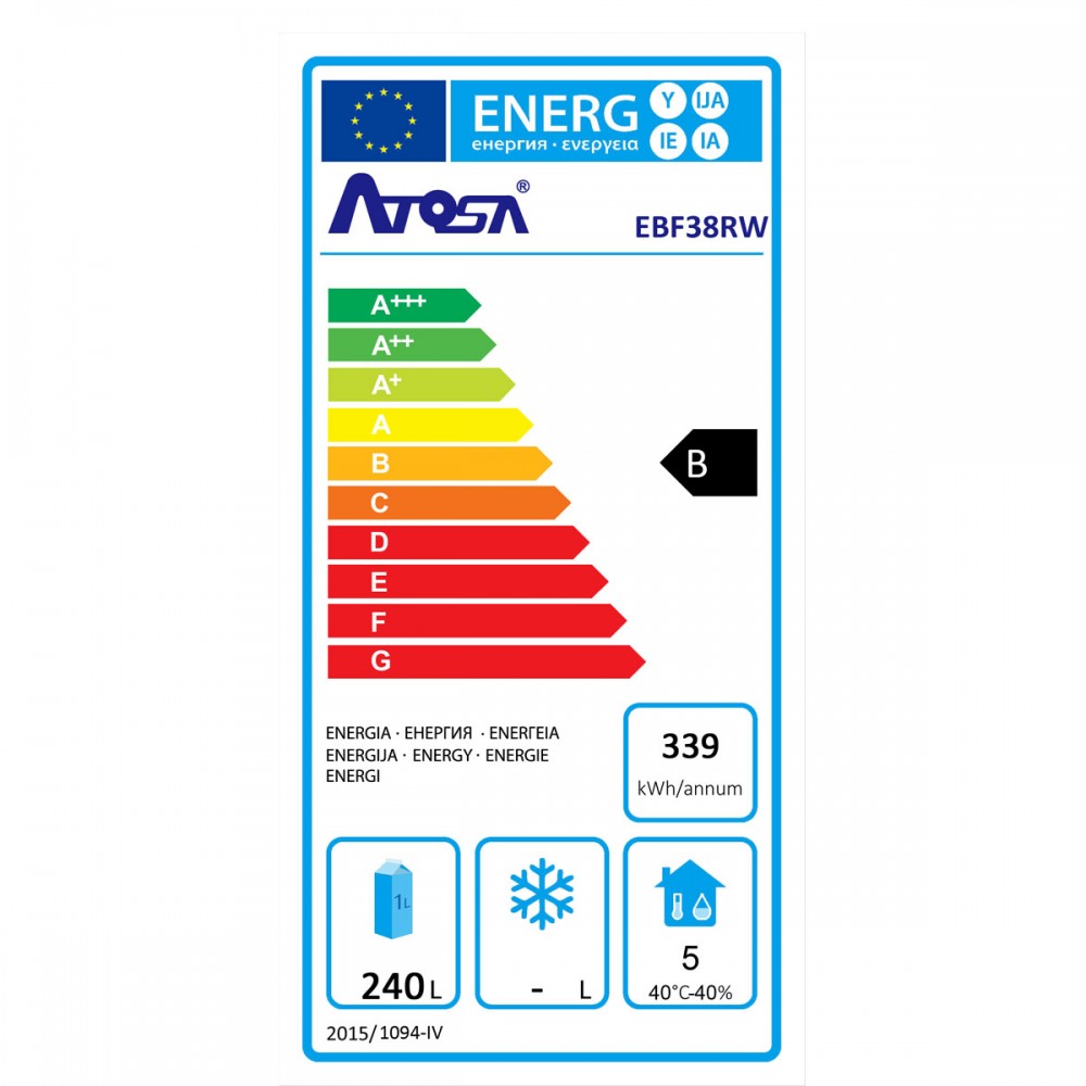 Armoire réfrigérée semi professionnelle positive 380L Atosa-mondialchr.com