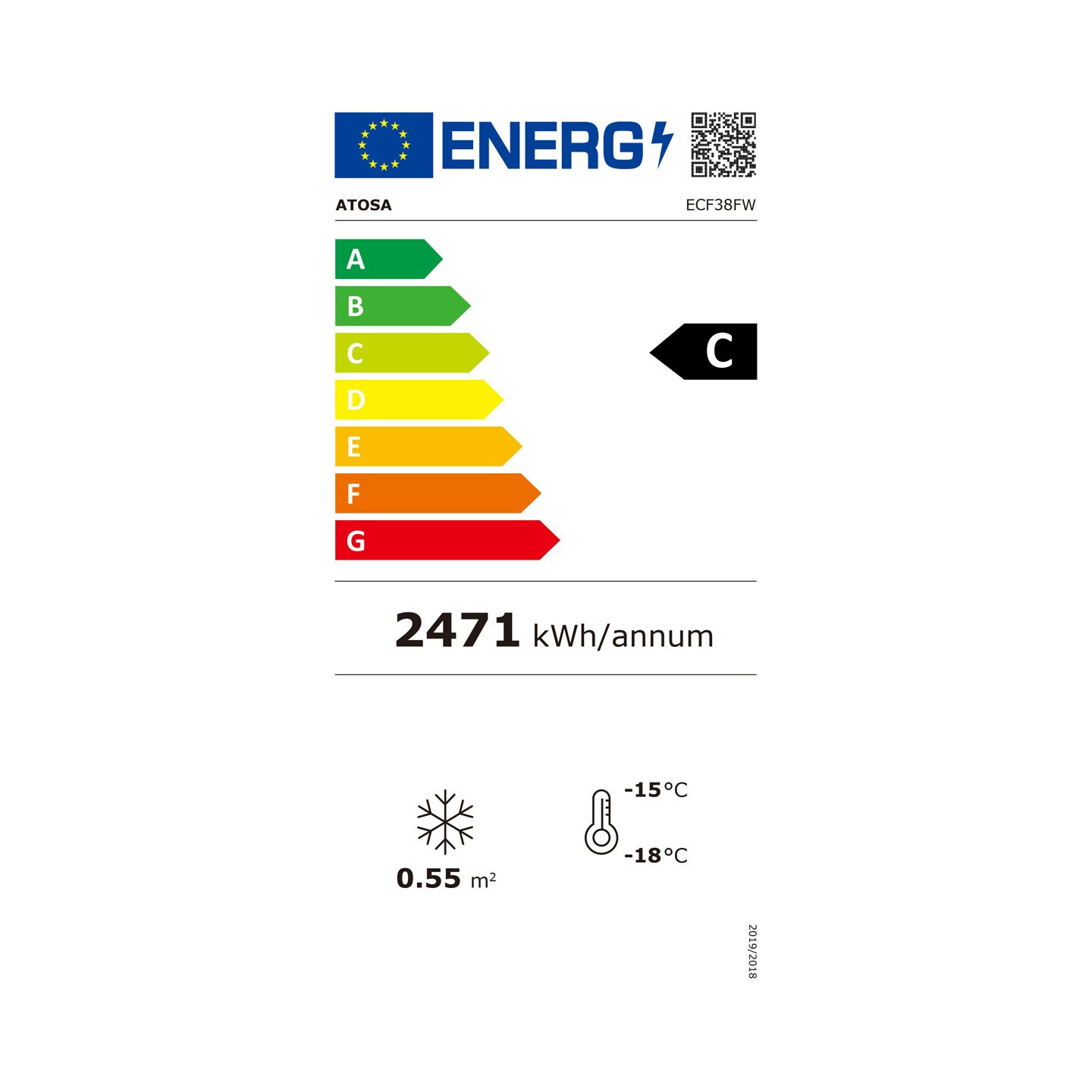 Armoire réfrigérée semi professionnelle vitrée négative 380L Atosa-mondialchr.com