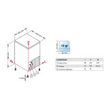 Machine à glaçons pleins 21 kg sur 24h condenseur eau Brema-mondialchr.com