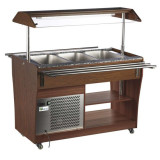 Buffet réfrigéré Noyer 3 bacs GN 1/1 L1210mm AFI-mondialchr.com