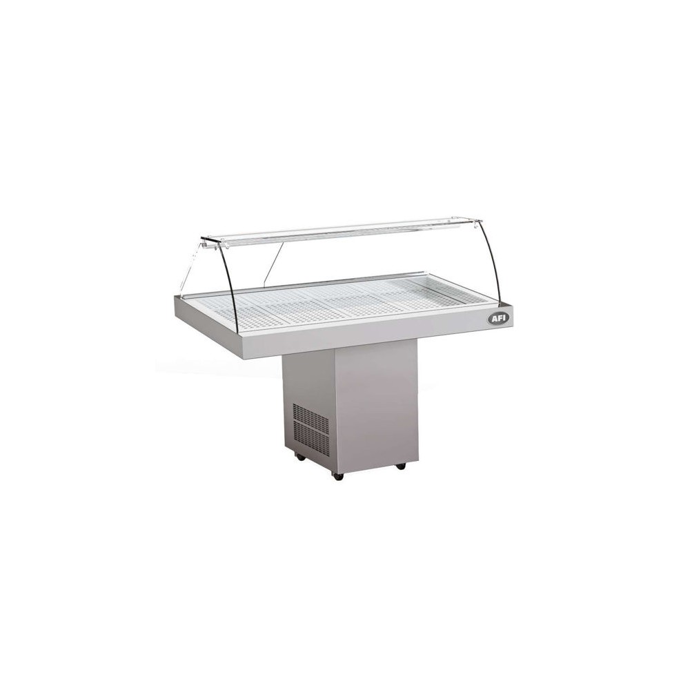 Vitrine Réfrigérée à Poissons Positive Statique 1410x900mm AFI-mondialchr.com