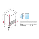 Machine à glaçons cubes 105kg sur 24h condenseur eau Brema-mondialchr.com