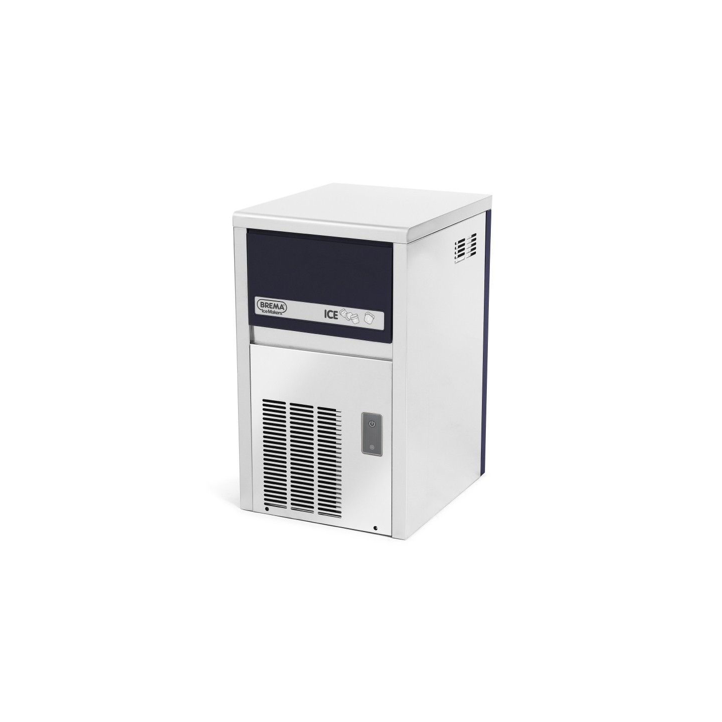 Machine à glaçons pleins 21kg sur 24h condenseur eau Brema-mondialchr.com