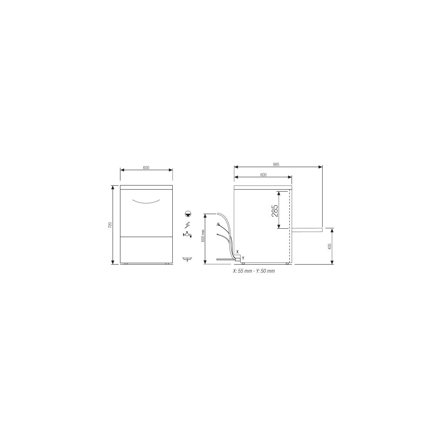 Lave verres vaisselle Tri 400V Elettrobar Furnotel-mondialchr.com