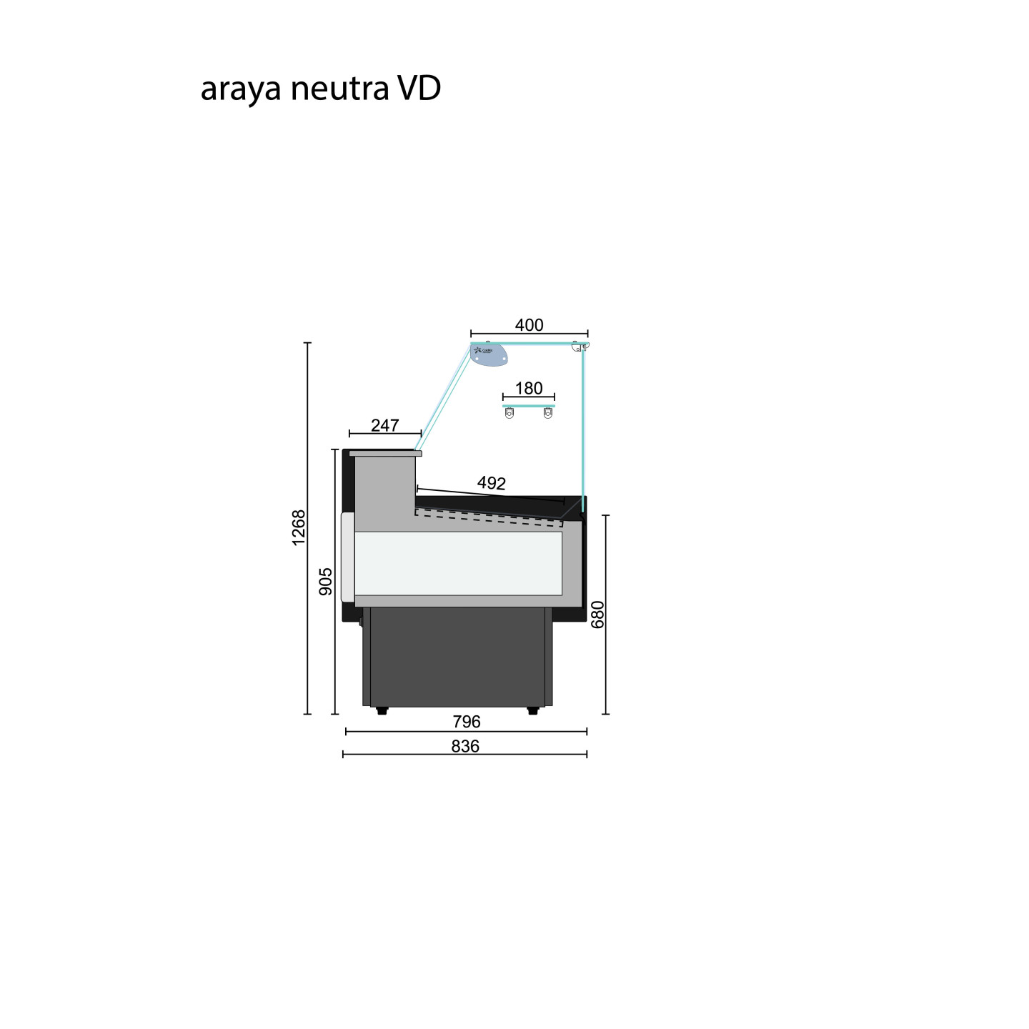 vitrine réfrigérée ARAYA 1500mm