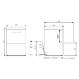 Lave vaisselle Tri 400V Ref.RIVER262V1 Elettrobar Furnotel-mondialchr.com