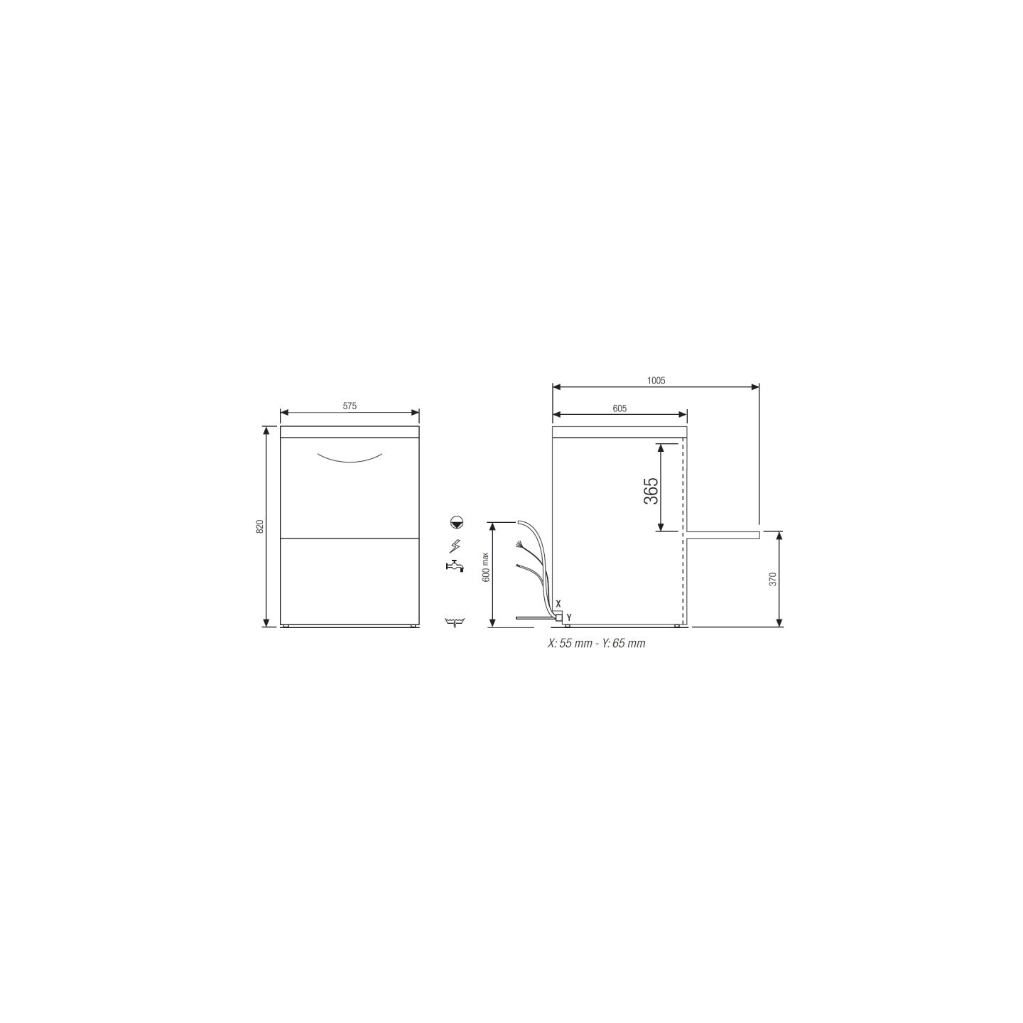 Lave vaisselle 400V Ref.FAST161DG Elettrobar Furnotel-mondialchr.com