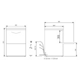 Lave vaisselle Commutable en 230V Elettrobar Furnotel-mondialchr.com